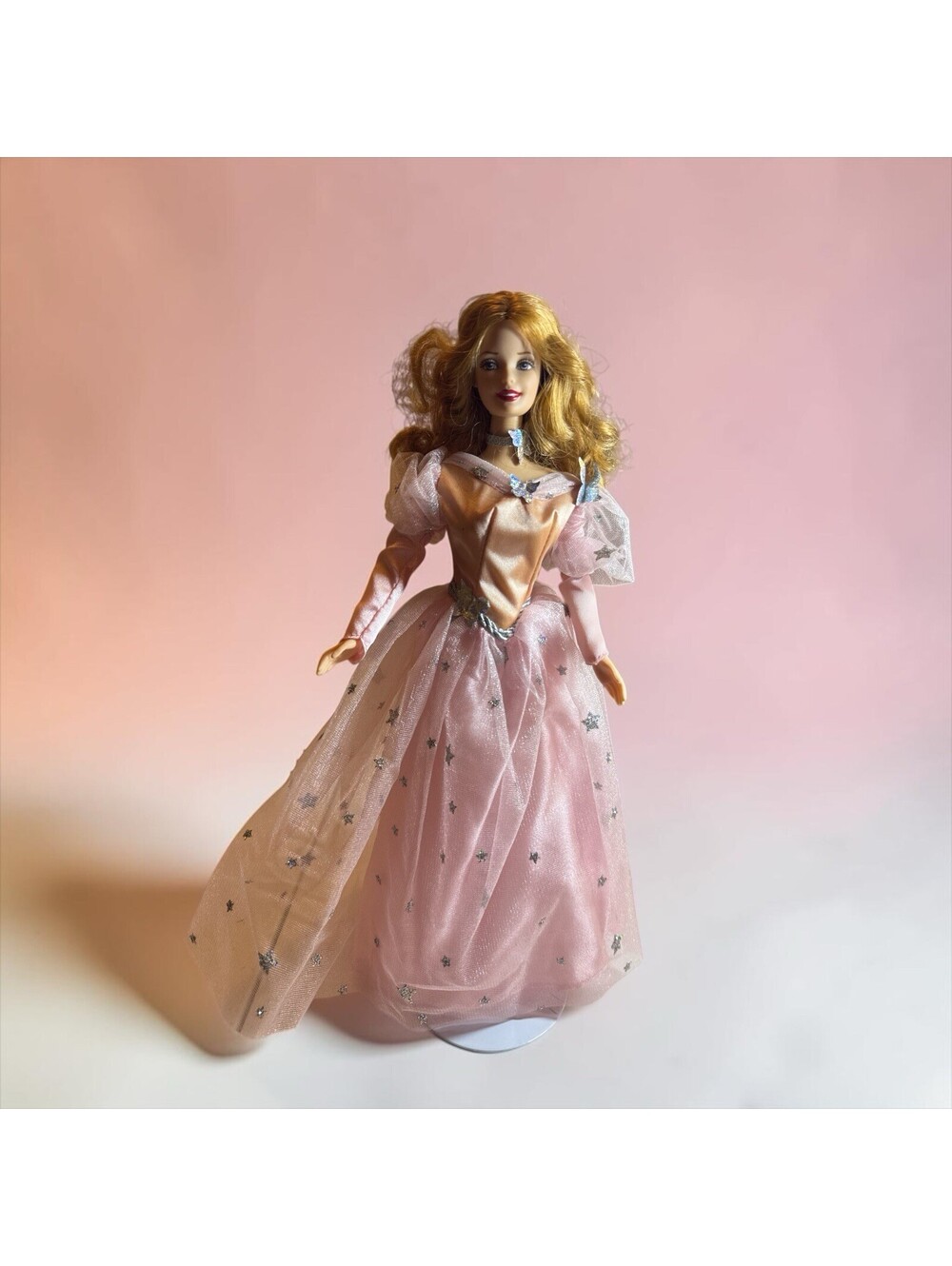 Mattel Barbie Wizard of Oz Glinda the Good Witch Doll in Pink Dress & Shoes 2007